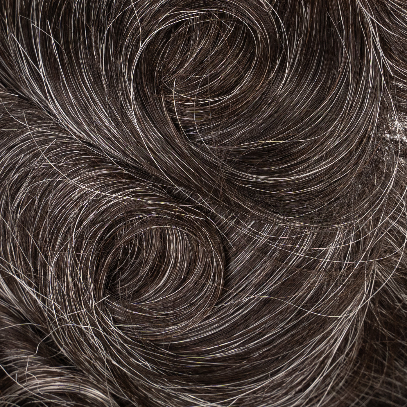 Medium density poly hair system for natural-looking and durable hair replacement