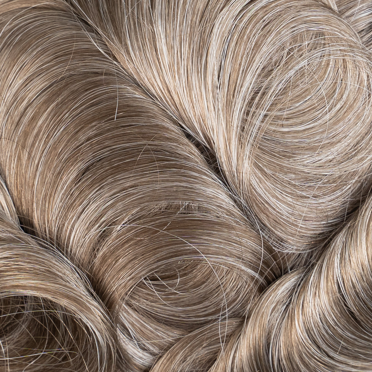 High-quality poly hair system with medium density for natural-looking hair restoration