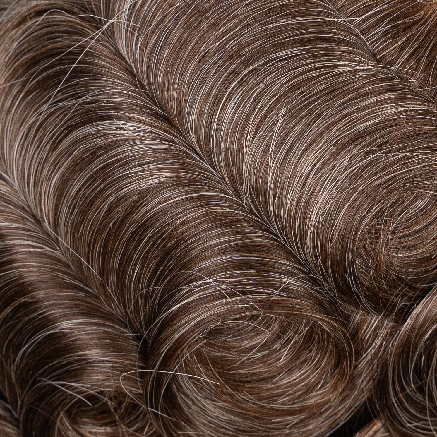 High-quality poly hair system with medium density for natural-looking results