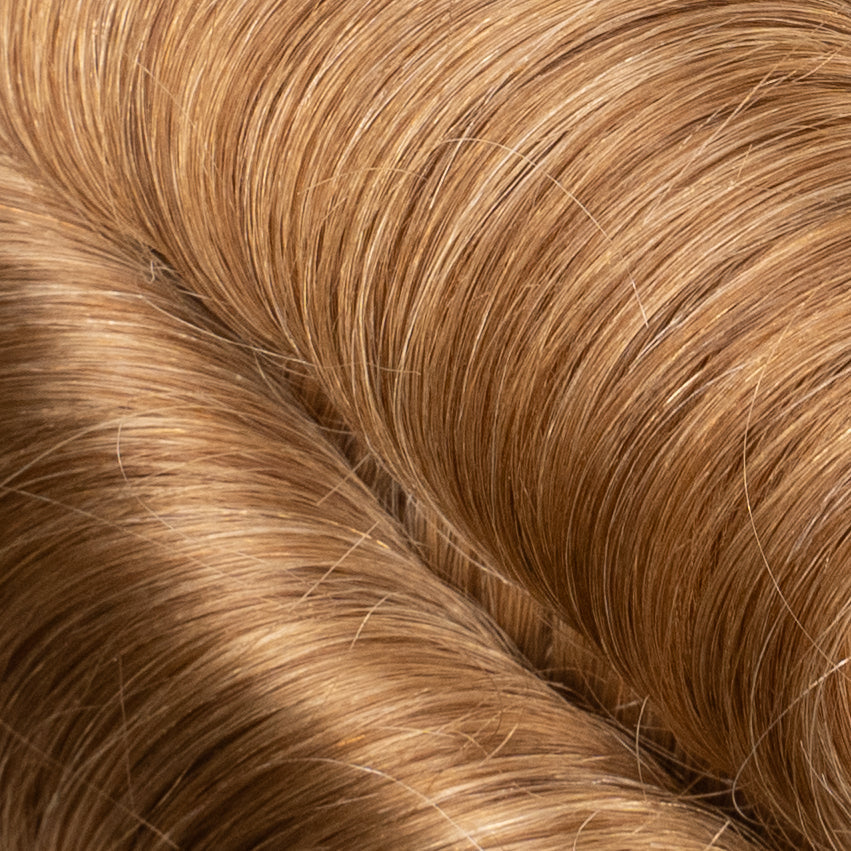 Professional-grade poly hair system with medium density for natural-looking hair restoration and coverage