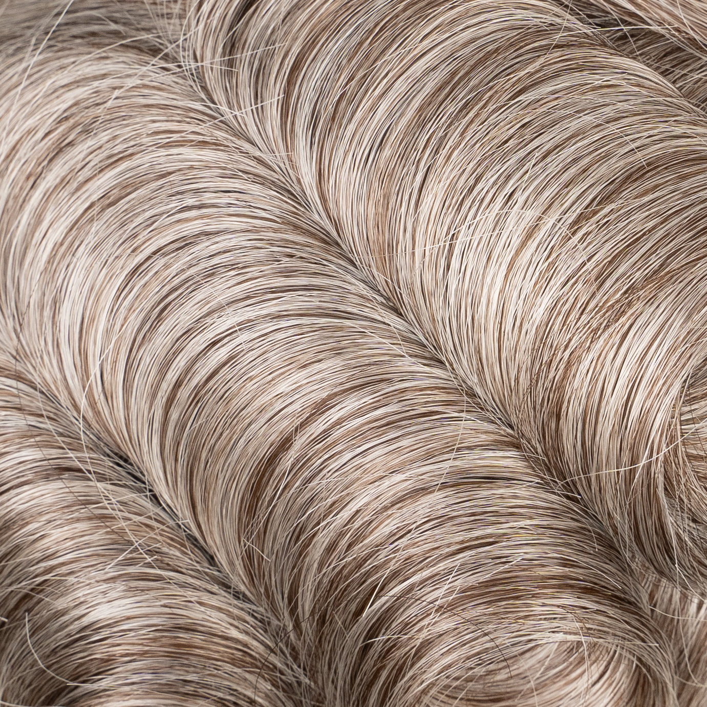 Close-up image of Lace Hair Systems (Medium Density) showing natural-looking hairline and comfortable, breathable construction for seamless integration