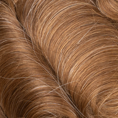 Close up of a lace hair system with medium density, perfect for natural-looking hair